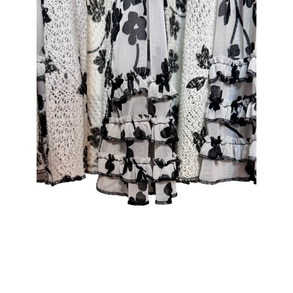 Coldwater Creek Coquette Ruffle Midi Skirt Womens‎ Size M Fairycore Cottagecore - Picture 5 of 8